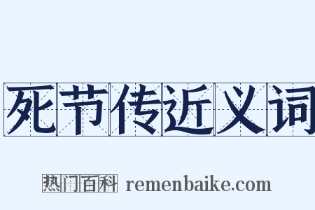 死节传近义词是什么意思的图片